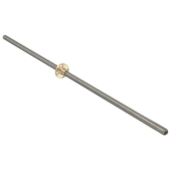 Machifit 400mm T8 Lead Screw | 8mm Thread 2mm Pitch with Copper Nut - Image 5